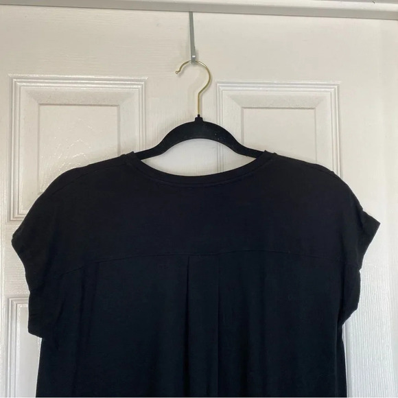 EILEEN FISHER Boxy Mini Dress Short Sleeve Black Size Extra Small - Picture 3 of 5
